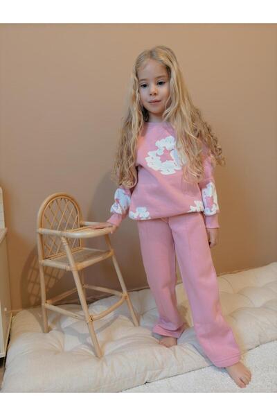 YİGİT BUTİK Yigit Boutique Floral εμπριμέ ισπανικό κοριτσίστικο κάτω και επάνω σετ