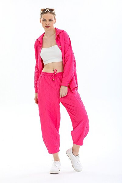 Reji Baggy Model Diamond Patterned Trousers