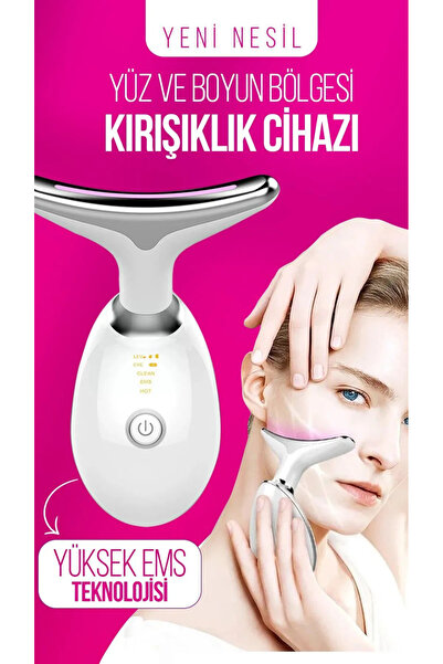 DEMPOWER Yüz Ve Boyun Kırşıklık Giderici Ems Güzellik Cihazı ( Gıdık,Sarkma,Y...