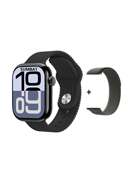 SUMBAT HK10 PRO MAX Yeni Kasa Watch 10 SonVersiyon Yerçekimi Sensör Amoled Ek...