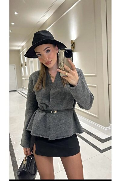 Nisantasimoda Kadın Kemerli Hırka