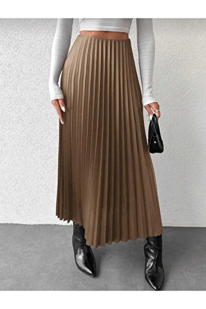 markatrend Fusta musulmană lungă plisată subțire de damă