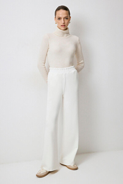 Touché Privé Straight Fit Elastic Waist Knitted Trousers