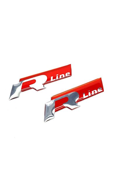 Carmind Vw R Line Side Fender Trunk Drop Logo Sticker Red