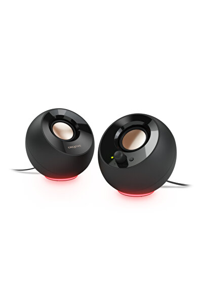 CREATIVE Pebble Se Siyah 16w Rgb Aydınlatmalı Usb-c Stereo Multimedya Hoparlör Seti