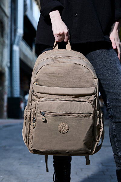 H&D COLLECTİON Stylish Quality Crinkle Water Resistant Unisex Laptop School and Travel Backpack