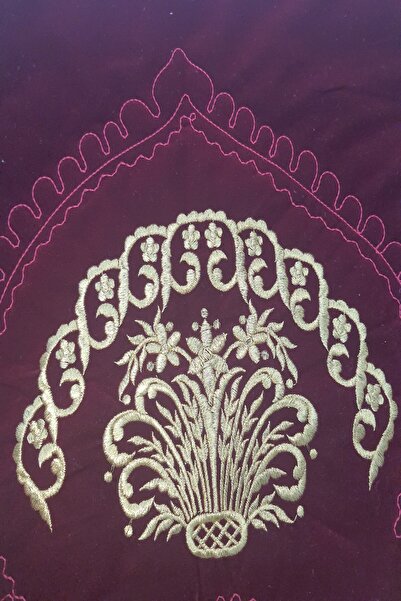 İnciShop MARAŞ SIRMA İŞİ BORDO  SECCADE SETİ, SÖZ NİŞAN DÜĞÜN GELİN BOHÇA SET...