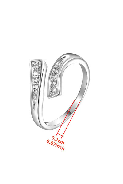 Medite Glitter Adjustable Ring