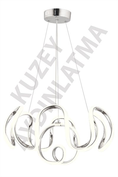 KUZEY AYDINLATMA Lina Two Floor Controlled 3 Color Led Modern Chandelier