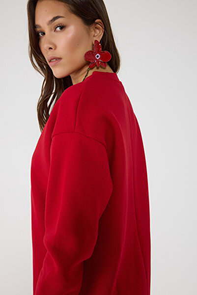 No Matter What Cotton Sweatshirt Dress