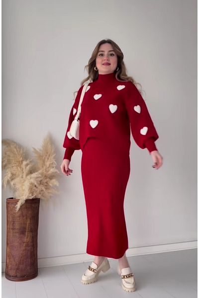DAMGA Collection Knitwear Bottom Top 2-Piece Sweater Dress