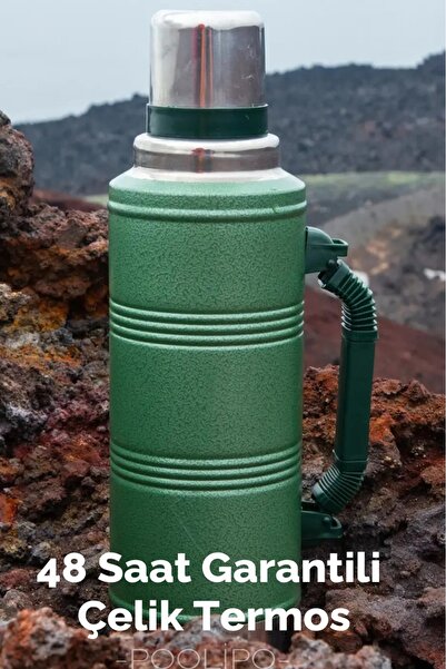 GİNT Yeşil 2.2 Lt. 24 Saat Sıcak 12 Saat Soğuk Garantili Vakumlu Paslanmaz Çelik Termos