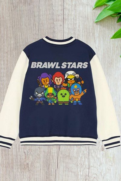 LEON CLUB Колежанско яке с щампа Brawl Stars за момчета