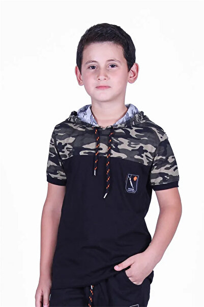 Markahit Тениска с камуфлажен шарен мотив за момче