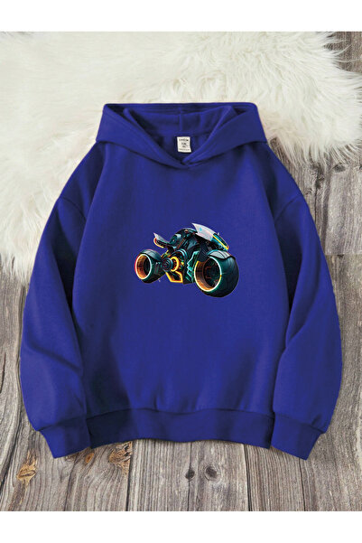 YUNAYT Dječja majica sa kapuljačom i printom