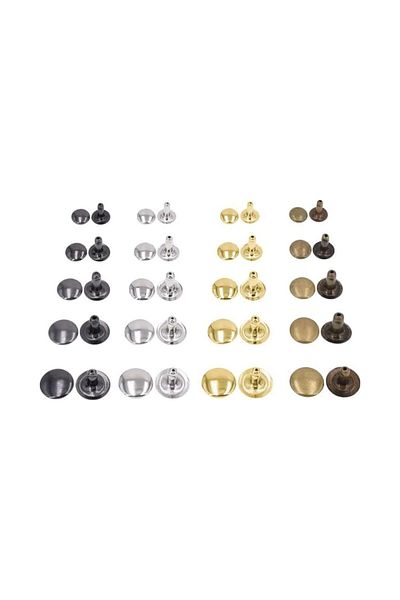 AiryFooT 7 mm Nickel Rivet - Two Sides Head, No. 33, 50 Pieces