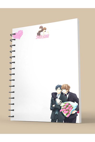 nihonwosekai Yaoi BL Anime A5 Size Spiral Notebook 50 Sheets
