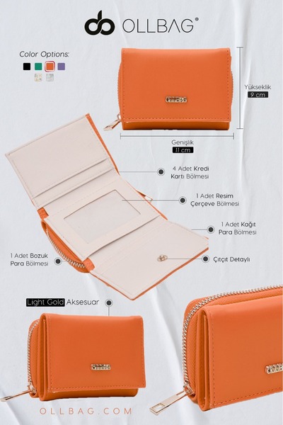 OLLBAG OL-1059 TURUNCU CÜZDAN