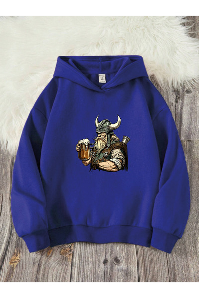 YUNAYT Dječja majica sa kapuljačom i printom