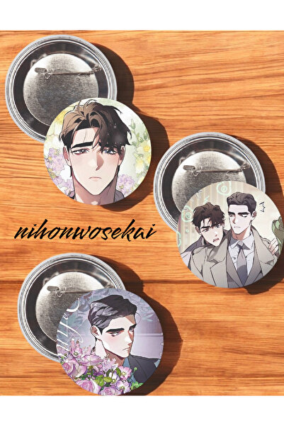 nihonwosekai define the relationship Yaoi BL Anime Buton Rozet 37mm 3 ADET