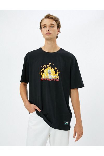 Koton Rick And Morty T-Shirt Licensed Printed Cotton