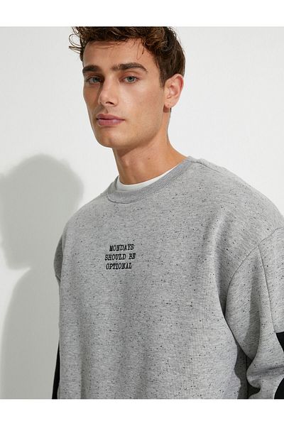 Koton 4wam70152mk Men's Sweat Gray