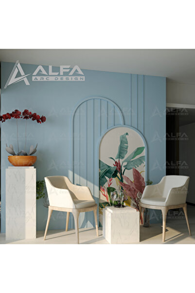 ALFA ARC DESİGN Alfa Bohem Set  Cnc Kesi?m Çita Ve Duvar Kağidi   Boyanabi?li?r Set  ( Hol/balkon/salon/ Tasarimi )