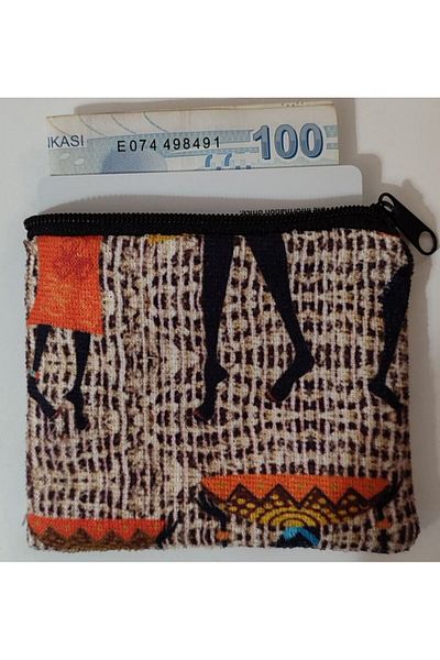 ustaagac Mini Cloth Wallet - Coin and Card Holder Design