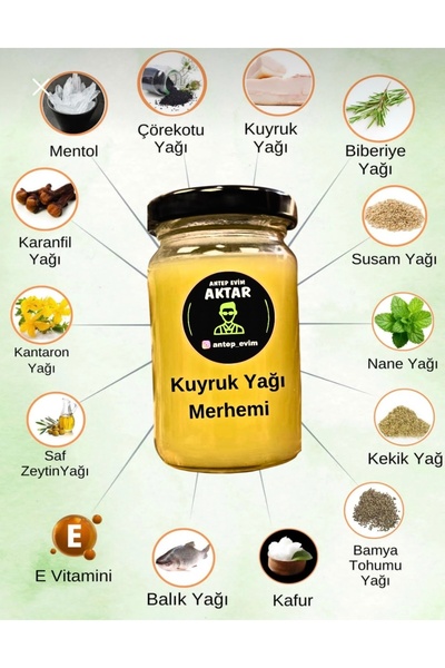 Antep Evim Kuyruk Yağlı Kas Eklem Sıvı Kaybı Masaj Kremi Merhemi 100gr relaxin