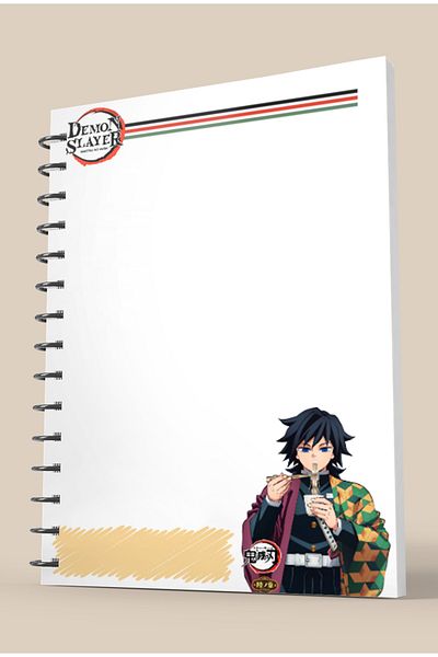 nihonwosekai Demon Slayer Demon Slayer Anime A5 Boy Spiral Notebook 50 Sheets