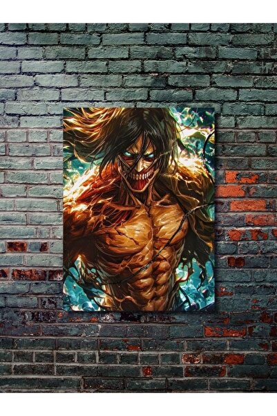 ZNC Eren Jaegerr - Attack On Titan, Anime - Manga Serisi, Özel Tasarım Kağıt ...
