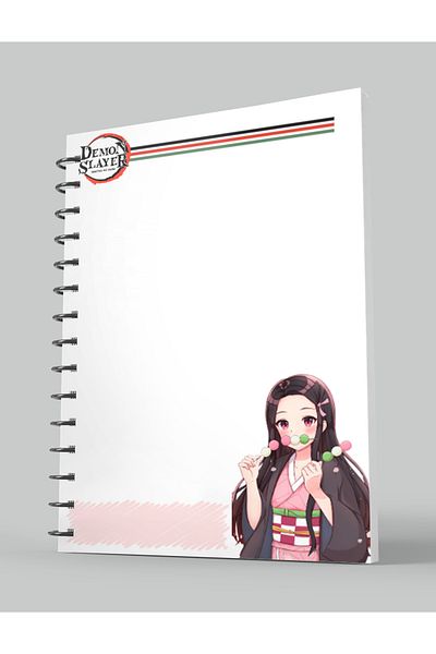nihonwosekai Demon Slayer Demon Slayer Anime A5 Boy Spiral Notebook 50 Sheets