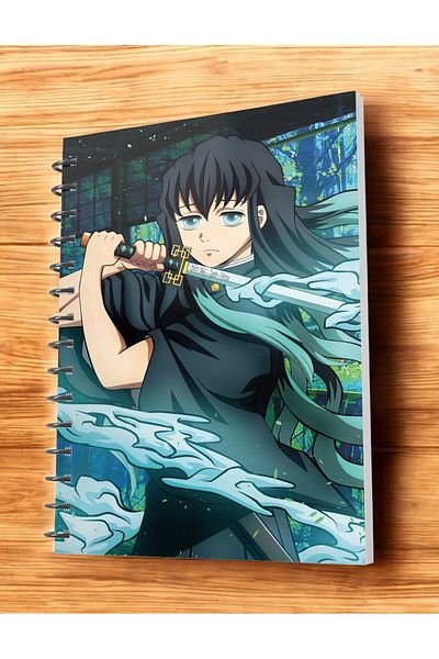 nihonwosekai Demon Slayer Demon Slayer Anime A5 Boy Spiral Notebook 50 Sheets