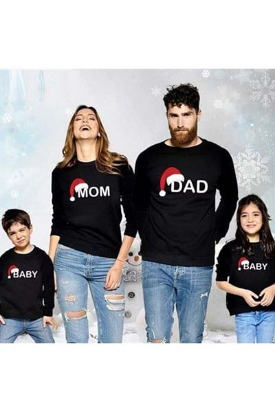KOKOŞ BEBEK Tata Mama Bebeluș Familie Combinație Sweat Piese