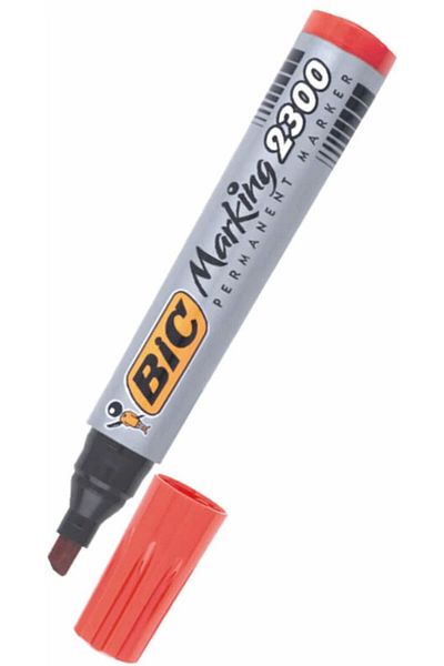 Bic 8209243 2300 Red Cut Point Marker Pen