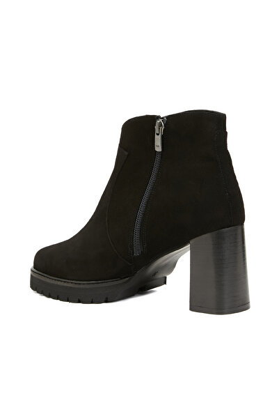 Dıvarese Siyah Kadın Süet Bot