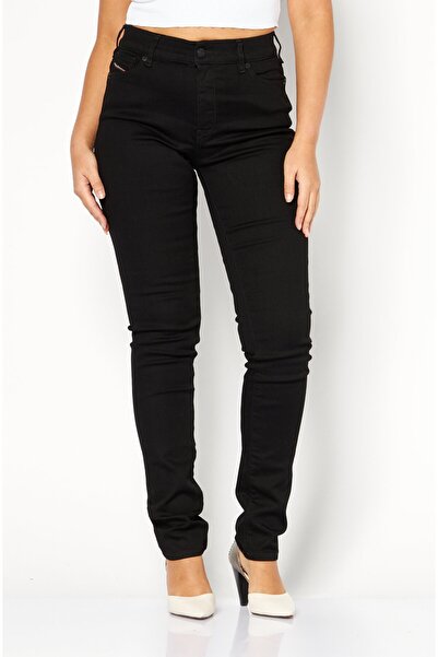 Diesel Women D-Roisin Skinny Fit Plain Stretchable Denim Jeans, Black
