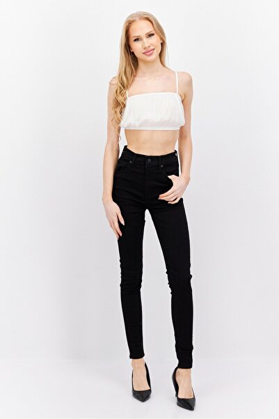 Levi's Women Skinny Fit Plain Stretchable Jeans, Black