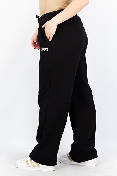 Esprit Women Regular Leg Embroidered Sweatpants, Black