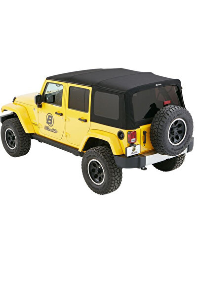 Bestop جيب رانجلر JL 4DR 18-25 Squareback، سقف ناعم، قماش تويل أسود ممتاز