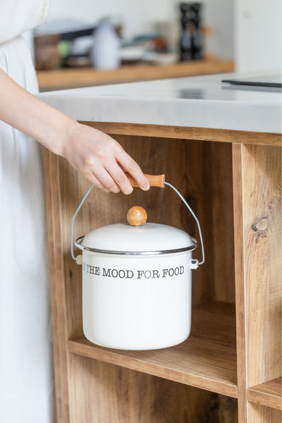 Mirilliahome Cream Enamel Cast Iron Pot - Compatible with All Stoves (4L)