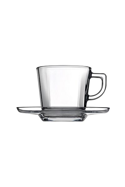 Paşabahçe Carre 6-Piece Tea Set - 215Cc