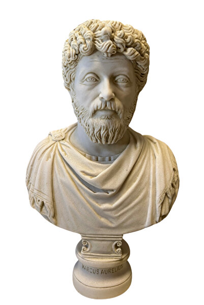 ArtemisDükkan Marcus Aurelius Heykeli Stoacı Filozof İmparator 22 cm