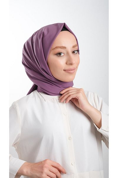 HÜRREM BONE Şarabi Plain Classic Shawl Medina Silk Plain202103_08