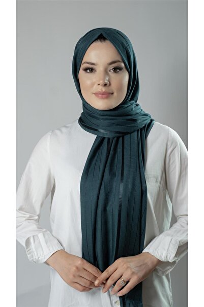 HÜRREM BONE Σμαραγδένιο ριγέ ύφασμα βισκόζης Bursa Dolama 202110_37