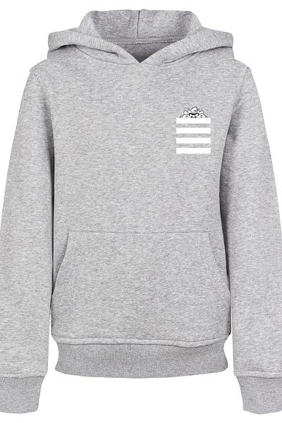 F4NT4STIC Kinder Looney Tunes Taz Stripes Faux Pocket-BLK with Basic Kids Hoody