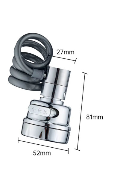CANSU ODABAS CO Universal 3 Modes - Pull Faucet, Extender Aerator Sink, Exten...