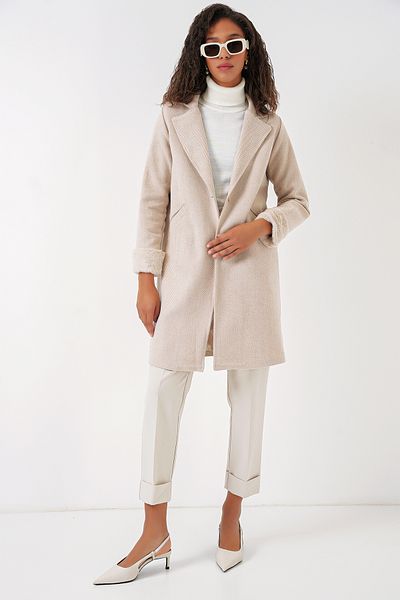 Bigdart 9085 Fish Back Cashew Coat - M. Cream