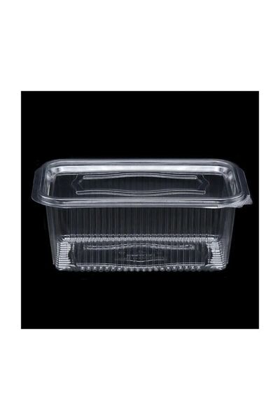 MEZ-PACK Plastik Sızdırmaz Kap 1000 Gr Cc Kullan At Tek Kullanımlık Plastik K...