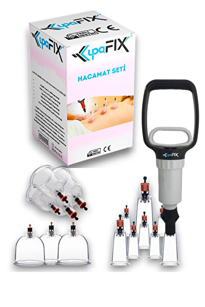 HACAMATSEPETİ 12 Li Hacamat Seti, Vakumlu Masaj Kupası Ve Hacamat Vakum Pompası